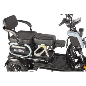 Электротрицикл Wanshida UN MOTO 60V 650Вт (Черно-красный-3104)-7