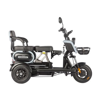 Электротрицикл Wanshida UN MOTO 60V 650Вт (Черно-красный-3104)-4