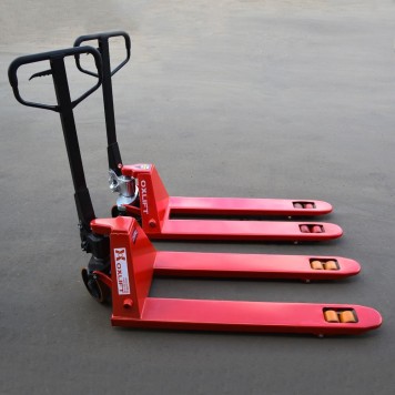 Ручная гидравлическая тележка OXLIFT OX25-L1150-W450 1150 мм 2500 кг узковильная-1