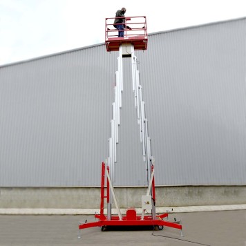 Телескопический Двухмачтовый Подъемник ZX-2-100 OXLIFT 10 м 200 кг-1