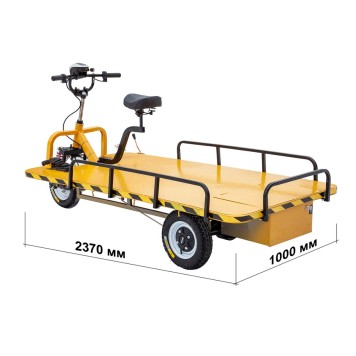 Платформенная тележка электрическая Rutrike ТАКСА ВАЙД-7