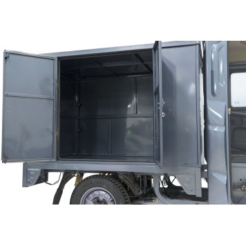 Грузовой электротрицикл Rutrike КАРГО Кабина Дуал NEXT обогрев 72V 2000W (Серый-3349)-11