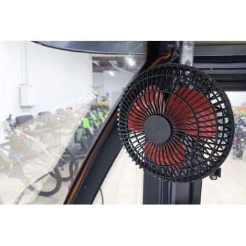 Грузовой электротрицикл Rutrike КАРГО Кабина Дуал NEXT обогрев 72V 2000W (Серый-3349)-5