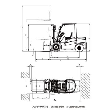 Автопогрузчик Вилочный Дизельный OXLIFT CPCD15-A2G2 3000 мм 1500 кг-6