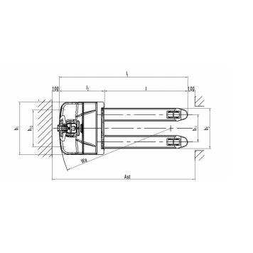 Тележка самоходная Noblelift PT 20I (база 1532)-4