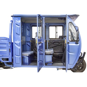 Грузовой электротрицикл Rutrike Рейс обогрев 1300 60V1200W (Серый-2843)-1