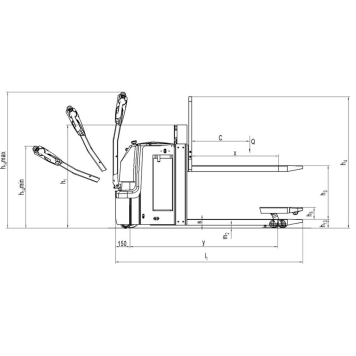 Тележка самоходная Noblelift PT 20D (1800)-3