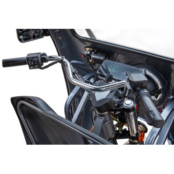 Грузовой электрический трицикл Rutrike D5 КАБИНА гидравлика 1500 72V1500W (черный-матовый-2914)-3