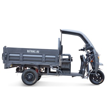 Грузовой электрический трицикл Rutrike D5 КАБИНА гидравлика 1500 72V1500W (черный-матовый-2914)-1