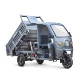 Грузовой электрический трицикл Rutrike D5 КАБИНА гидравлика 1500 72V1500W (Серый-2912)