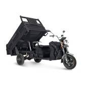 Грузовой электрический трицикл Rutrike D5 1500 гидравлика (72V1500W) (Черный матовый)